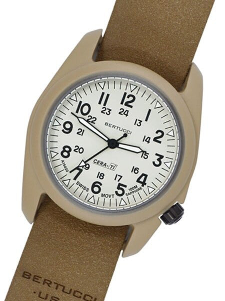 Bertucci A-2CT Cera-Tiâ¢ Ceramic Coated Titanium Field Watch with Swiss Quartz Movement #12139