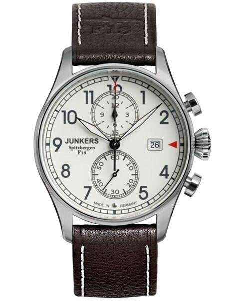 Junkers Cockpit JU52 Quartz Chronograph Watch, Sapphire Crystal #6178-5