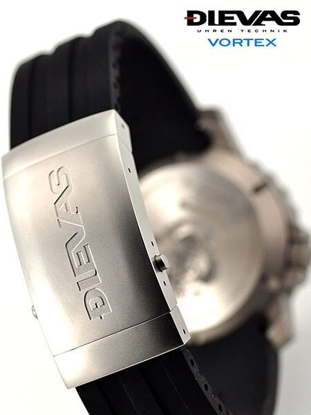 DIEVAS German Made Vortex Tactical Watch with Rubber Strap