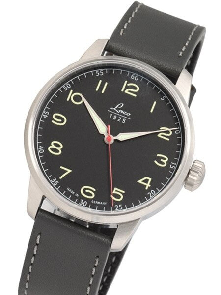 Laco Classic Black Automatic Watch with 42mm Case and Sapphire Crystal #861610