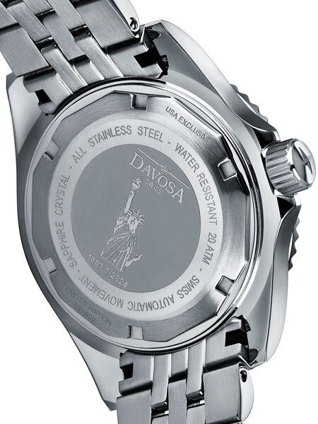 Davosa USA Limited Edition 40mm Ternos Ceramic Automatic Dive Watch with Faded Blue Dial #16155599