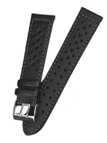 Di-Modell Rallye Waterproof, Aerated Leather Watch Strap with Double Prong Buckle #123010