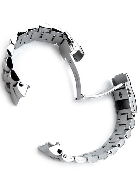 Strapcode 22mm Endmill watch bracelet for SEIKO Diver SKX007 Curved End #SS221803B033