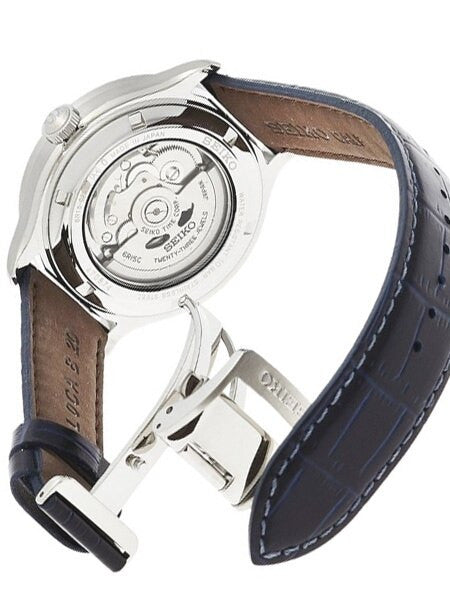Seiko Radiant Blue Dial Automatic Watch with 42.2mm Case, and Sapphire Crystal  #SARG015