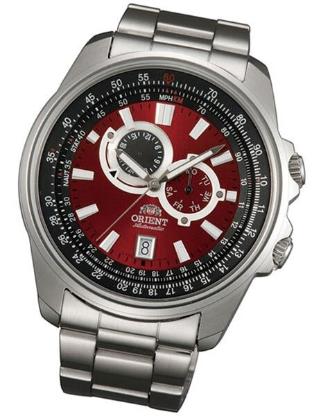 Orient Apex 21-Jewel Automatic Sport Watch with 24-Hour Sub-Dial, 45mm SS Case #ET0Q003H