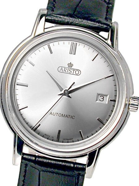 Aristo 4H142 Classic Silver PFORZHEIM Classic Swiss Automatic Dress Watch