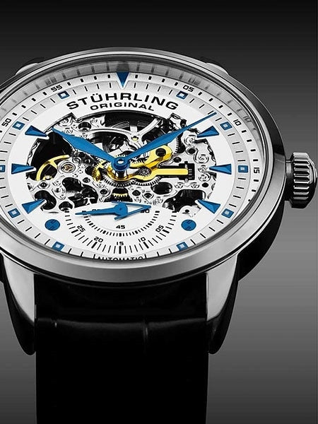 Stuhrling Executive Semi-Skeleton Automatic Watch with 44mm Case #133.33152