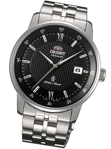 Scratch and Dent - Orient Agent Automatic Dress Watch with Pin-Stripe Black Dial and Sapphire Crystal #ER02002B 1