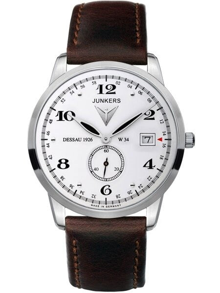 Junkers Dessau 1926 Flatline Ulta-Thin Quartz Dress Watch #6334-1