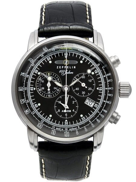 Graf Zeppelin Swiss Quartz Chronograph Watch with Alarm Function #7680-2