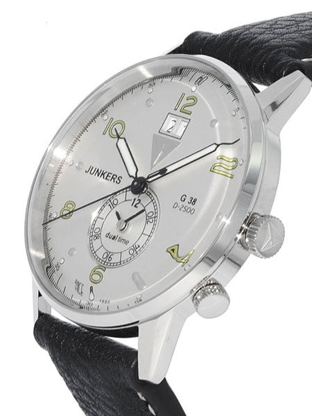 Junkers G38 Big Date, Dual Time Watch with Two Crowns #6940-4