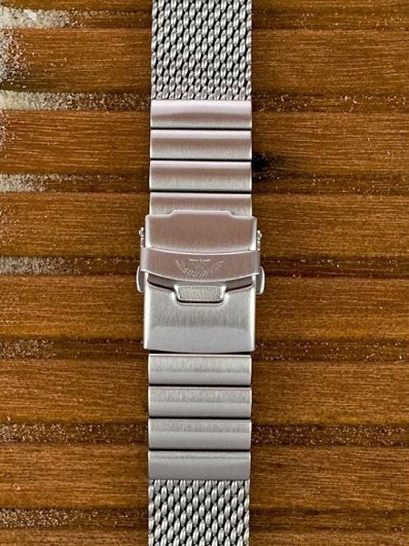 Squale 22mm Deluxe Stainless Steel Mesh Bracelet #2002-Mesh-S (22mm)