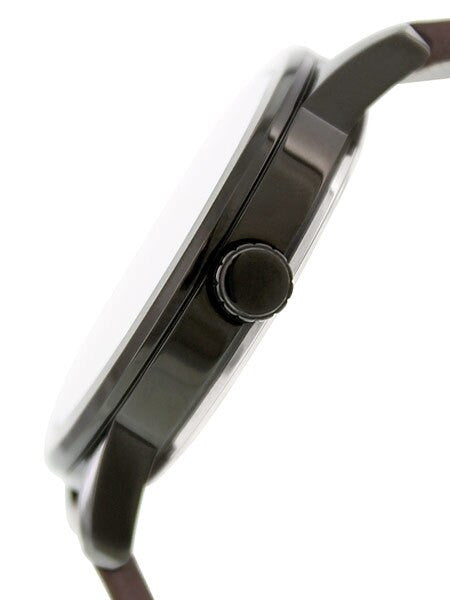 Citizen Quartz Black PVD Sport Watch with Brown Aerated Leather Strap #BI1025-02E