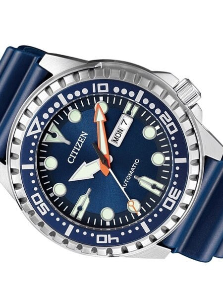 Citizen Automatic  Marine Sport Watch with Rubber Dive Strap #NH8381-12L
