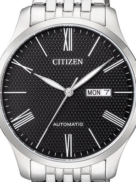Citizen Automatic Black Dial Watch with Stainless Steel Bracelet #NH8350-59E