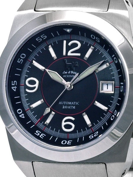 Lew and Huey 200 Meter Dual Crown Automatic Dive Watch with Strap and Bracelet #Acionna-BR