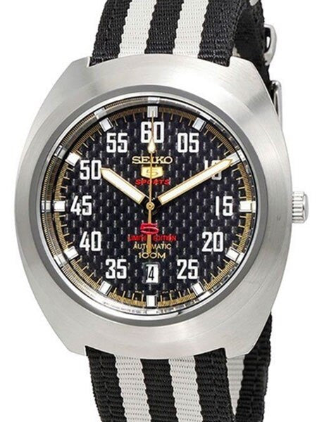 Seiko Sports 5 Automatic 23-Jewel Watch with a 44mm Turtle-Style Case #SRPA93K1