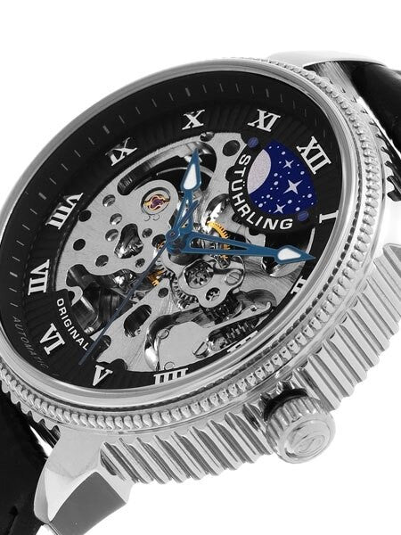 Stuhrling 40mm Special Reserve Automatic Watch with AM-PM Sub-Dial #835.02