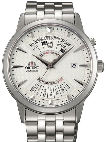 Scratch and Dent - Orient Multi-Calendar Automatic Watch with 42mm Stainless Steel  Case #EU0A003W