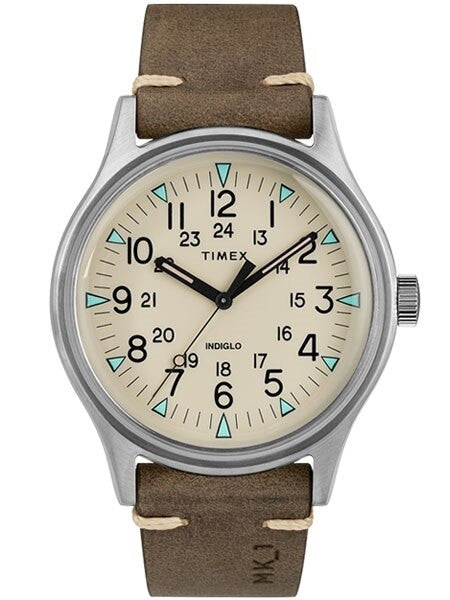Timex 40mm MK1 Quartz Watch with Creme Dial and INDIGLO Night-Light #TW2R96800VQ