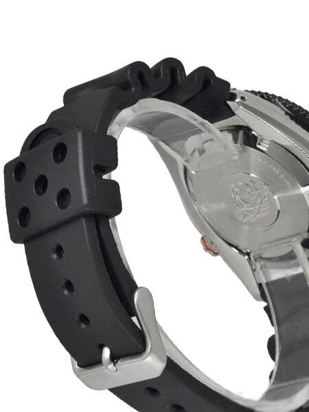 Seiko Stargate II Automatic Dive Watch with Orange Dial and Rubber Dive Strap #SRP497K1