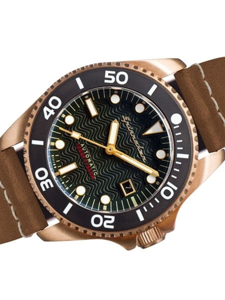 Spinnaker Tesei Swiss Automatic Sports Watch with 43mm Bronze Case and Dark Green Dial #SP-5060-02