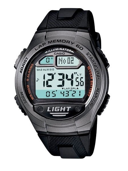 Casio Sport Runners Watch with 60 Lap Memory, Pace Signal, and Distance Calculation #W-734-1AV