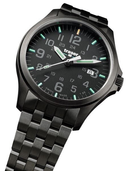 Traser Officer Pro Gun Metal PVD Case Watch with an Anti-Reflective Sapphire Crystal #107868