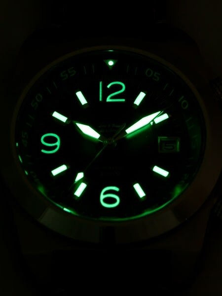 Lew and Huey 200 Meter Dual Crown Automatic Dive Watch with Strap and Bracelet #Acionna-BR