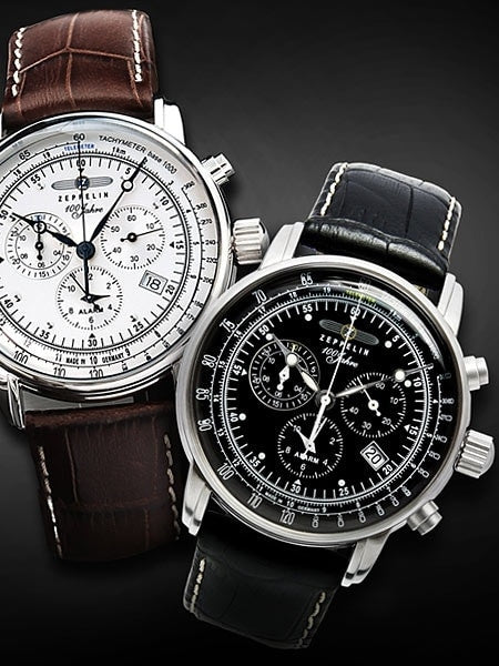 Graf Zeppelin Swiss Quartz Chronograph Watch with Alarm Function #7680-2