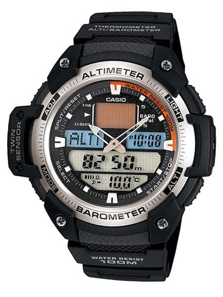Casio Analog-Digital Altimeter/Barometer/Thermometer/Chrono and Alarm Watch #SGW-400H-1BV