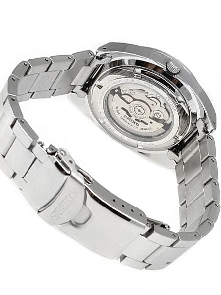 Seiko 44mm Sports 5 Automatic 24-Jewel Watch with an Open Heart Black Dial #SSA329K1