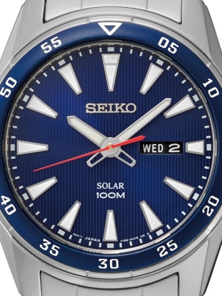 Seiko Core Series Solar Watch with 44mm Stainless Steel Case with Bracelet #SNE391