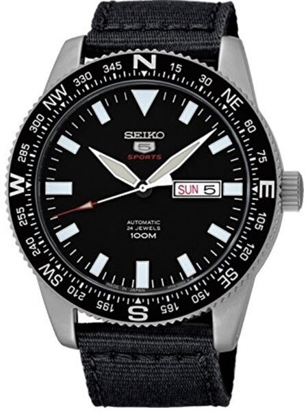 Seiko 5 Sports 24-Jewel, Automatic with Rotating Compass Bezel #SRP667J1