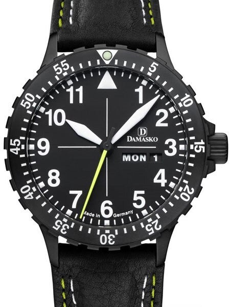 Damasko Swiss ETA Automatic with a 60-minute Bezel and Black Ion Stainless Steel Case #DA46BK