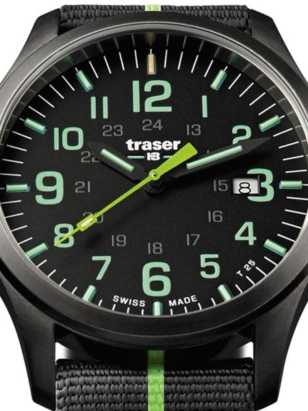 Traser Officer Pro Gun Metal PVD Case Watch with an Anti-Reflective Sapphire Crystal #107426
