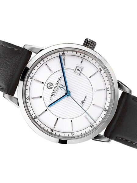 Melbourne Flinders Swiss Automatic Dress Watch with White Dial, Sapphire Crystal #FL.40.A.3HD.05