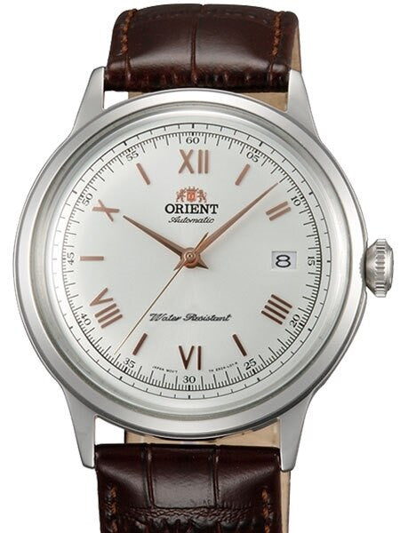 Scratch and Dent - Orient Bambino 2nd-Gen Automatic Dress Watch with White Dial, Rose Goldtone Hands #AC00008W 2
