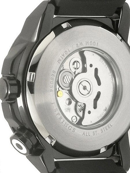 J. Springs Automatic 21-Jewel Sport Watch with Day and Date, Black Dial #BEB054