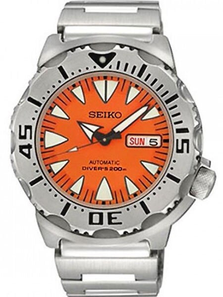 SCRATCH AND DENT - Seiko 2nd Generation Orange Monster with new 24-Jewel Automatic Movement #SRP309K1