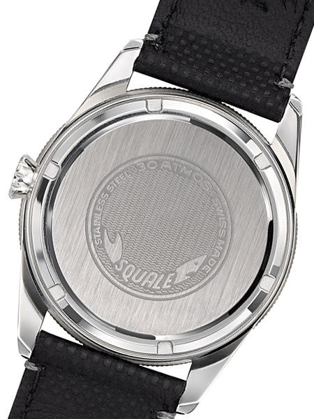 Squale 300 Meter Swiss Made Automatic Dive Watch with Black Dial  #SUB-39MON Back Tilt