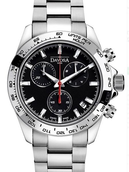 Davosa Speedline Quartz Chronograph Watch with 30 Minute Stopwatch #16347055