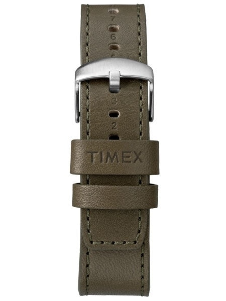Timex 42mm Waterbury Quartz Chronograph with Cream Dial and INDIGLO Night-Light #TW2R70800VQ