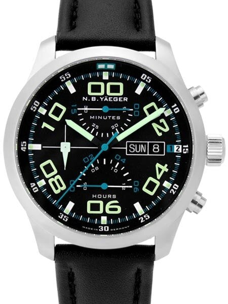 NB Yaeger Valjoux 7750 Swiss Automatic Chronograph with Sapphire Crystal #CHARLIE-C1