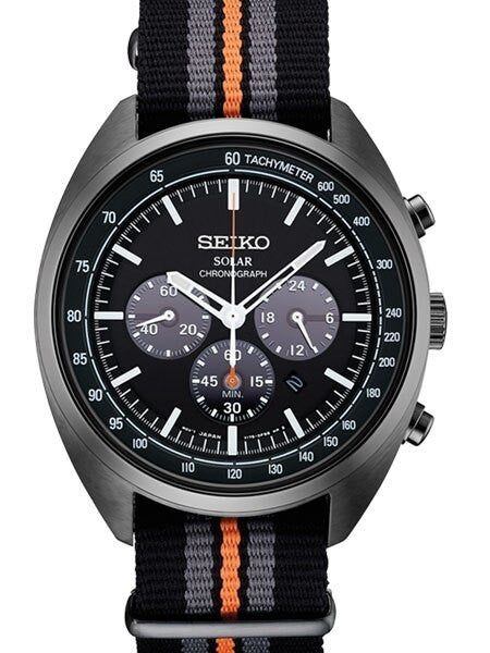 Seiko Solar Quartz Chronograph with Stop-Watch and 24-hour Sub