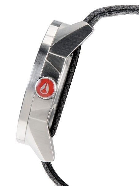 Nixon Corporal Quartz Watch with 48mm Stainless Steel Case and Crisp White Dial #A243-100