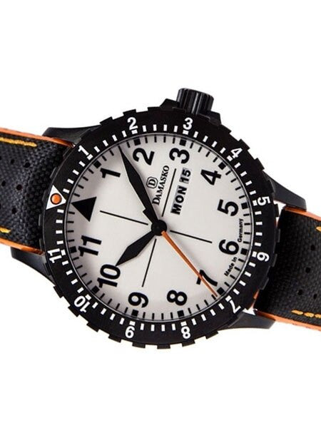 Damasko Swiss ETA Automatic with a Rotating 12-Hour Bezel and Black ion plated SS Case #DA43