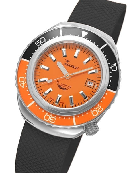 Squale 1000 meter Professional Swiss Automatic Dive watch with Sapphire Crystal #2002O-R