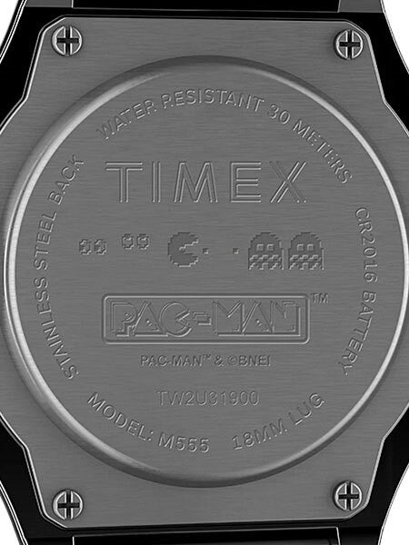 Timex T80 x PAC-MAN 34mm PVD Stainless Steel Bracelet Watch #TW2U32100YB