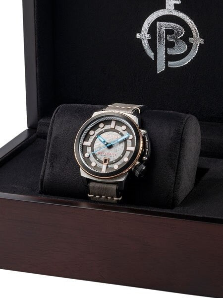 Ballast Trafalgar Conqueror Swiss Automatic Watch with Meteorite Dial and Unique Bezel System #BL-3139-01
